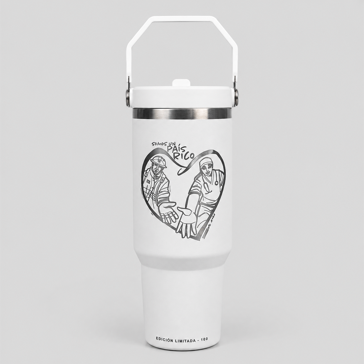 40oz Sport Tumbler | "Somos un País Rico" 🇻🇪 (LIMITED EDITION)