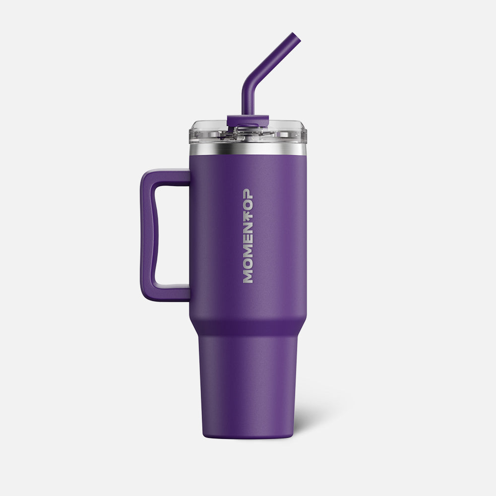 40oz SPORT TUMBLER WITH SIDE HANDLE MOMENTOP™|  INTENSE PURPLE